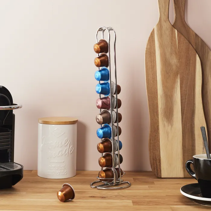 Porte Dosette - COOK CONCEPT - Argent - Compatible Nespresso