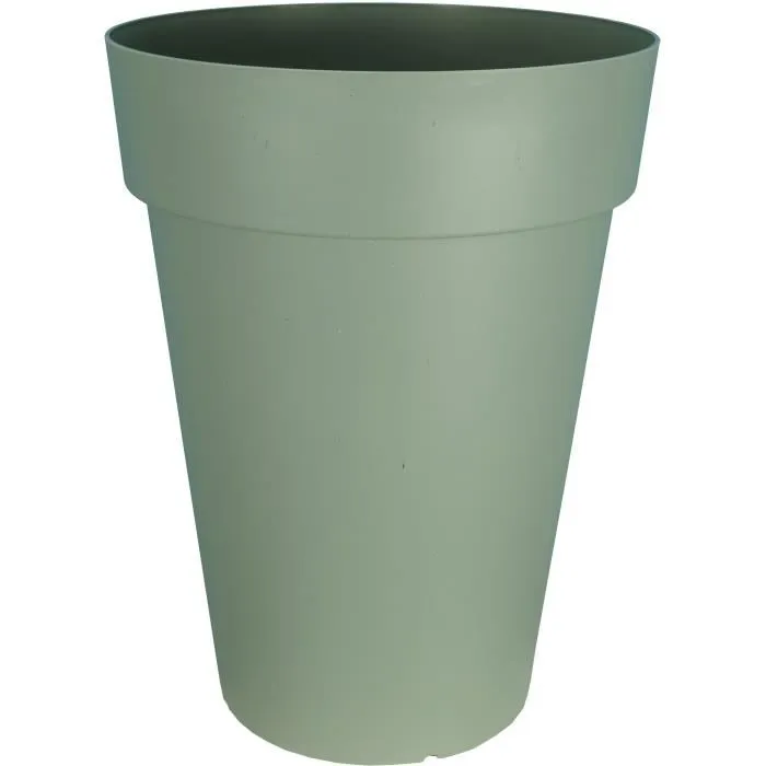 Bac A Fleurs Soleilla Haut - Plastique - Hauteur 66 Cm - Vert Argile