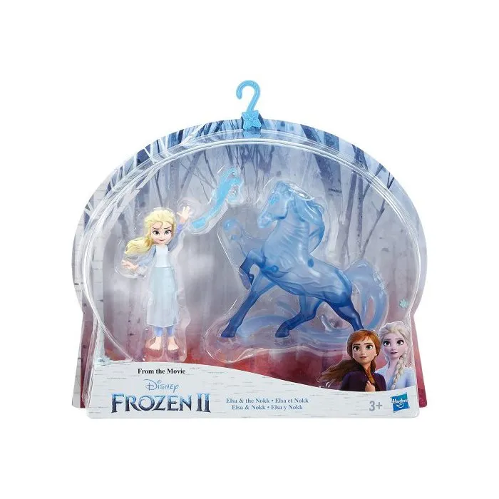Coffret Reine Des Neiges Ii: Poupée Elsa Et Cheval Nokk + 1 Accessoire - Disney Frozen Mini Poupées - Hasbro - E6857