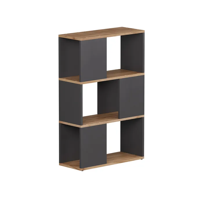 Vicco Séparateur de pièce Anthracite/chêne doré 60x94cm