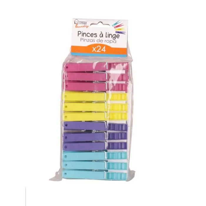 Pinces à linge / Epingle en plastique x 24 pcs