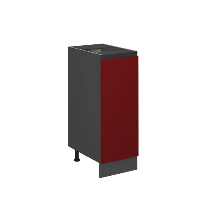 Vicco Meuble de cuisine Rouge 30cm J-Shape, sans PT