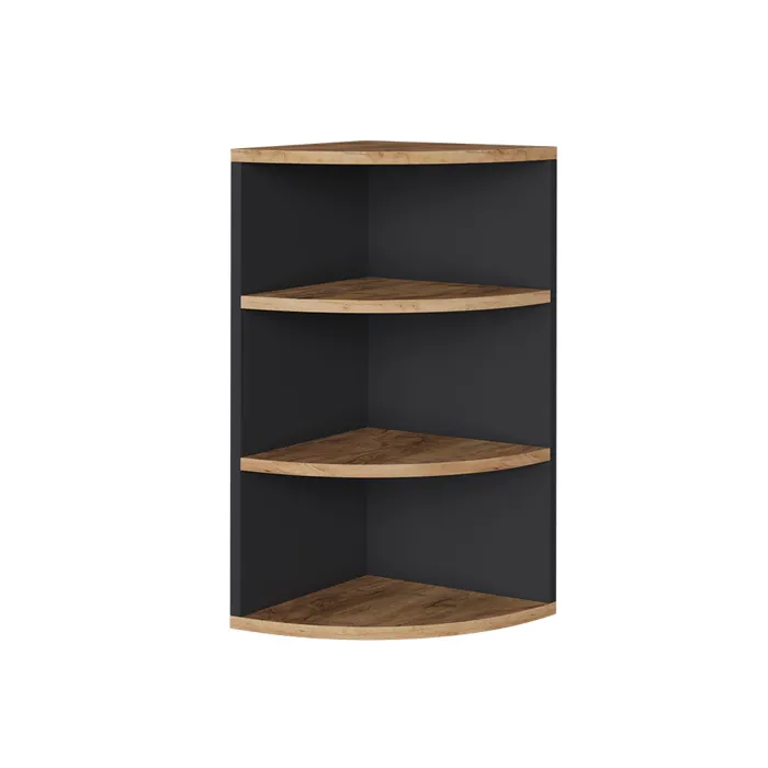 Vicco Étagère dangle Anthracite/chêne doré 30x60cm