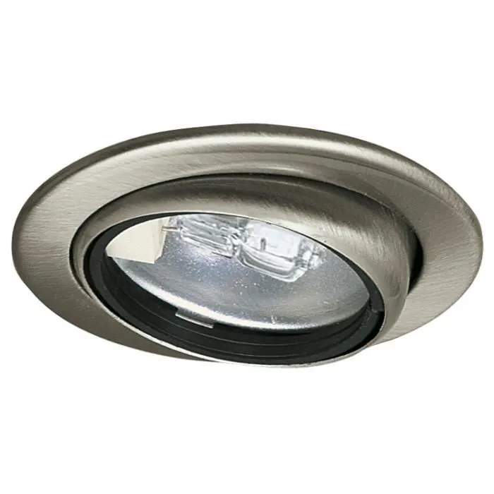 Encastrés meubles Micro Line Swivel orientable rond 69 mm max. 20W 12V gradable Acier brossé