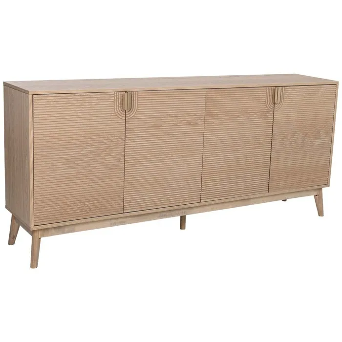 Buffet En Bois Marron 180 X 39 X 80 Cm (h)