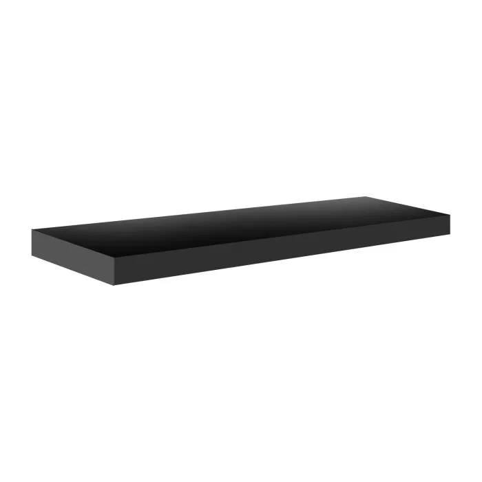 Etagere murale LED Frankystar 90x24x4 cm noire set de 3