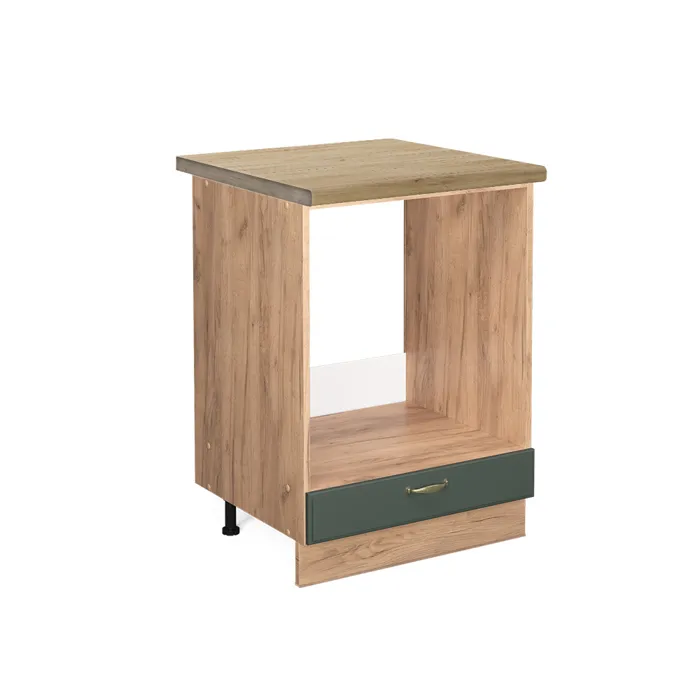 Vicco Meuble pour four Vert Or Campagne/Chêne doré 60cm plan de travail Chêne doré
