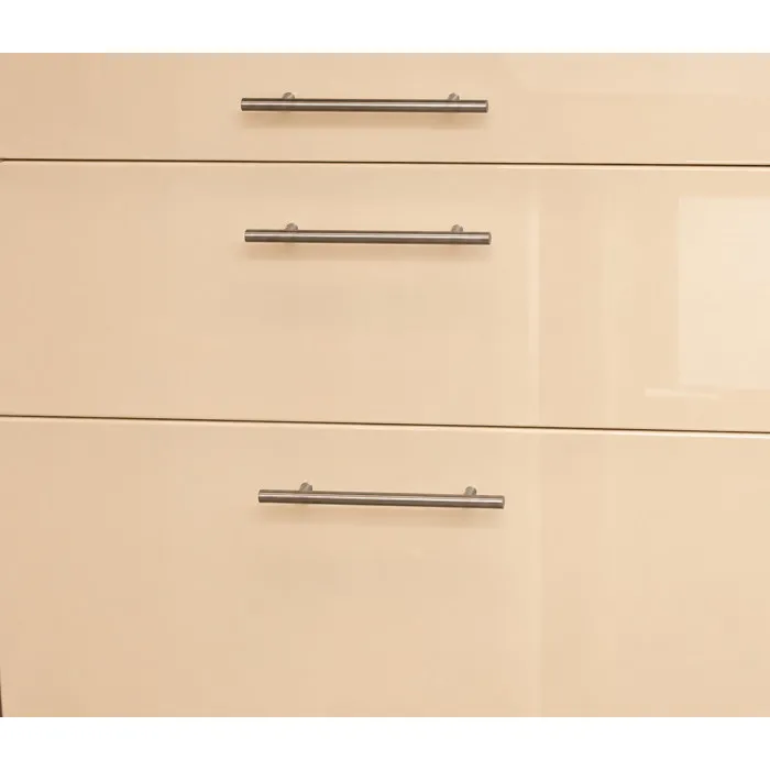 Porte De Cuisine Lumi Ivoire H70xl60 Cm 3 Tiroirs Vendu Separement Kit Tiroir Gd Menuiseries