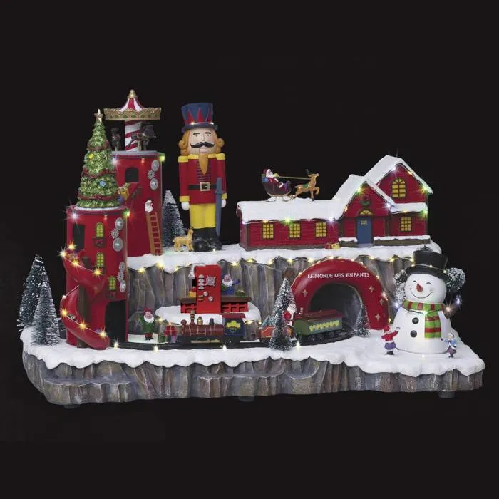 Village Lumineux Atelier Du Père Noël 75 Led L.57,5cm Musical - Feeric Lights & Christmas