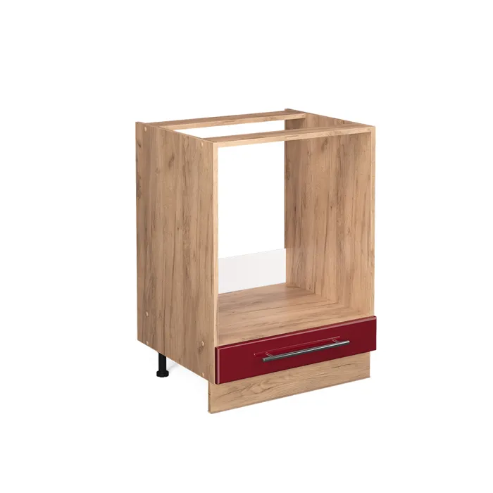 Vicco Meuble pour four Rouge bordeaux Haute brillance 60cm sans PT