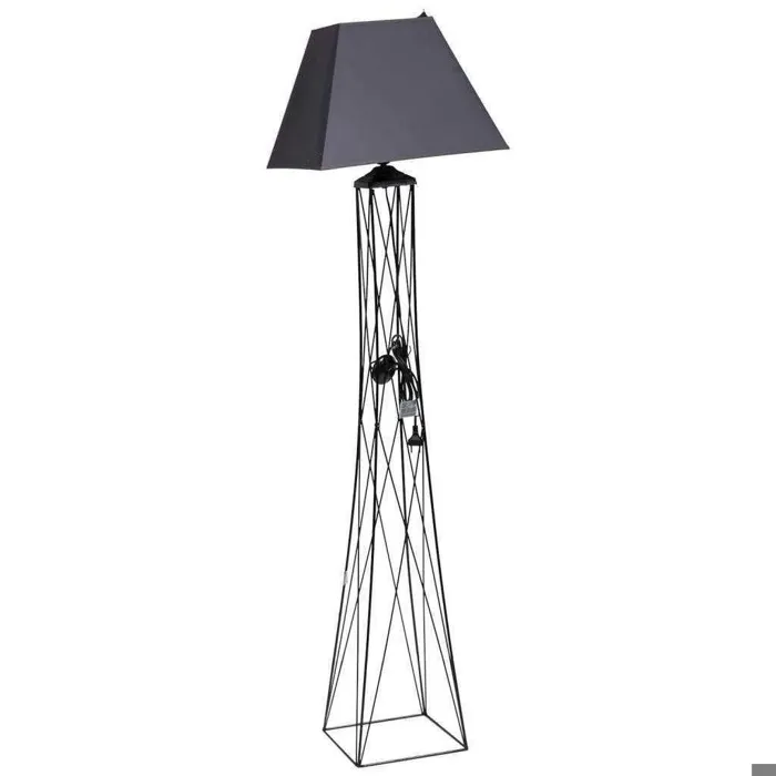 Lampadaire Alexandra House Living Noir Gris 42 X 160 X 42 Cm