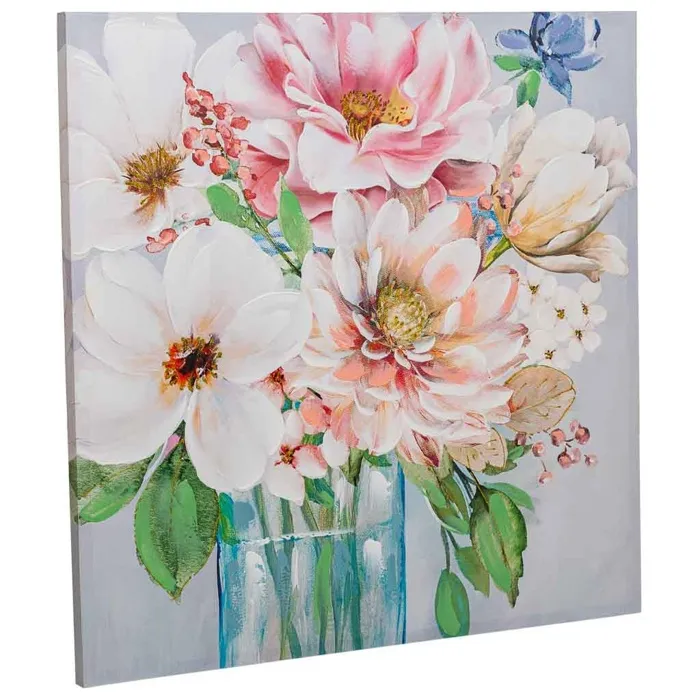 Cadre Alexandra House Living Nature Toile Bois D'épicéa 80 X 3 X 80 Cm