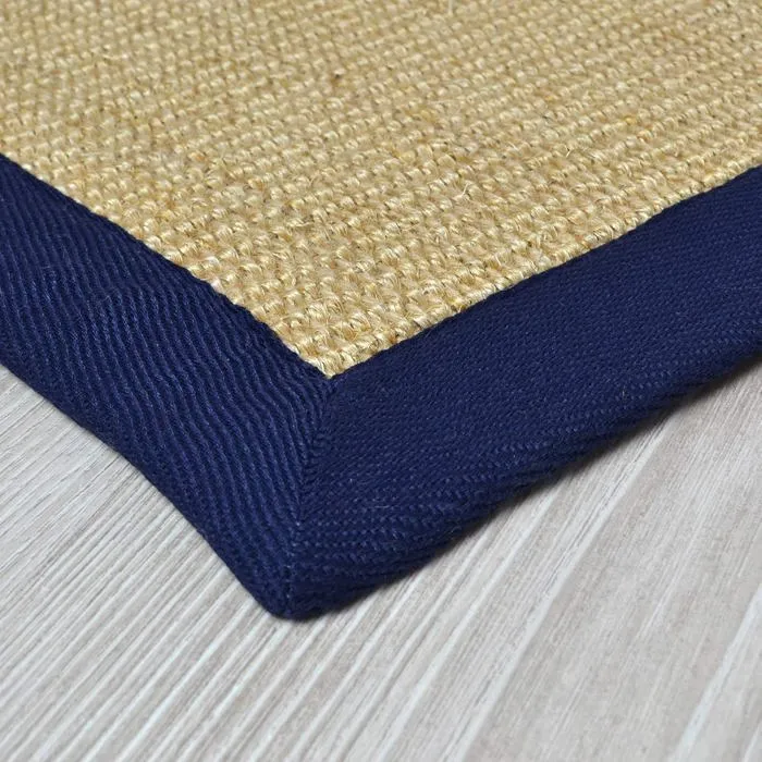 Tapis Sisal Amazonas Nature Bordure: Jeans / Denim 40 X 60 Cm