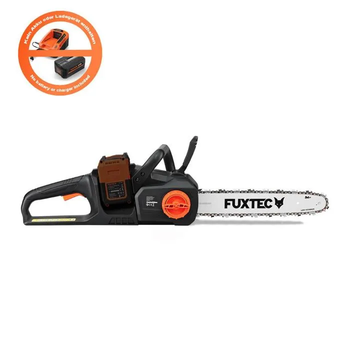Tronçonneuse Batterie Sans Fil 2x20v - Fuxtec Fx-e2ksset - Longueur De Coupe 35cm, Sans Batterie Ni Chargeur