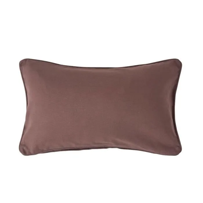 Housse De Coussin Uni Chocolat, 30x50cm - Homescapes