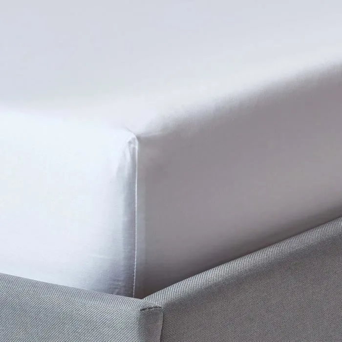 Drap-housse Bio 180x200cm Blanc Coton Égyptien Homescapes