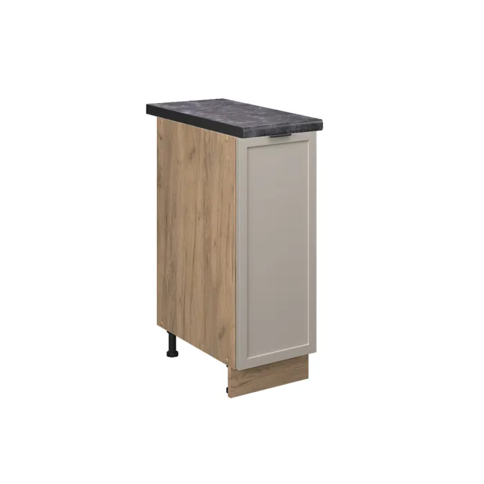 Vicco Meuble de cuisine GrisBeige 30cm, PT Anthracite