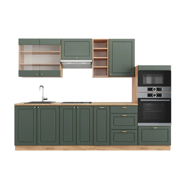 Vicco Cuisine Chêne vert et or/chêne doré 280cm, PT Chêne