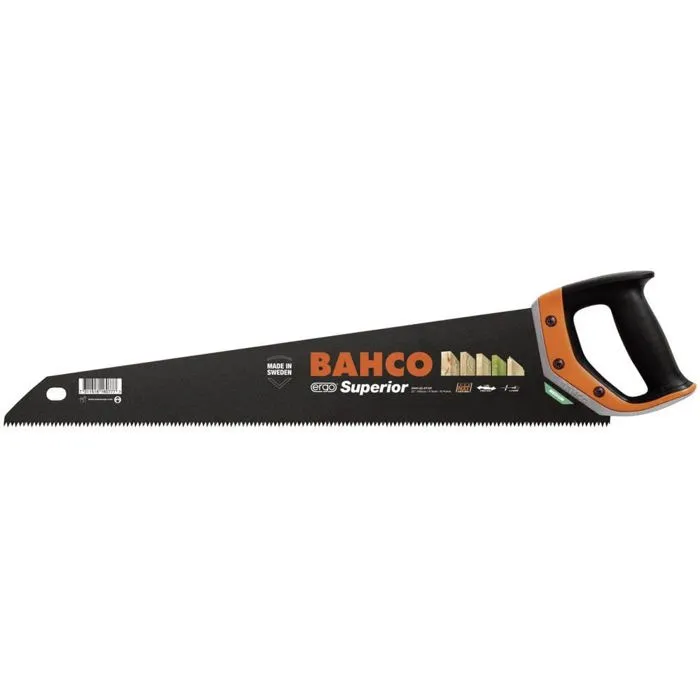 Scie égoïne 475 mm 2600-19-XT-HP, denture XT, lame épaisse anti-vibrations