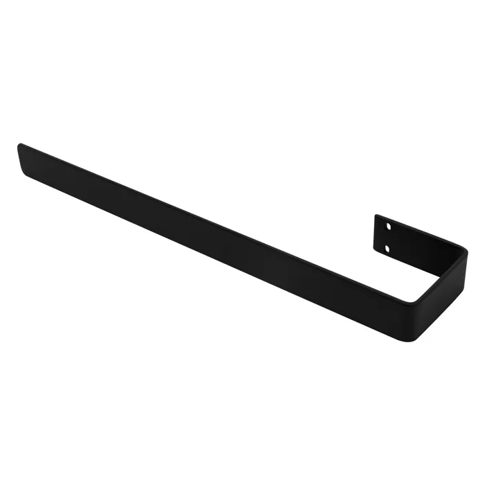Luxebath Porte-serviettes Mural 50 Cm, Barre Porte Torchons En Acier Thermolaqué, Support Pour Draps Salle De Bain Et Cuisine, Fixation Murale Simple, Épaisseur De 4 Mm, Design Moderne, Noir Mat