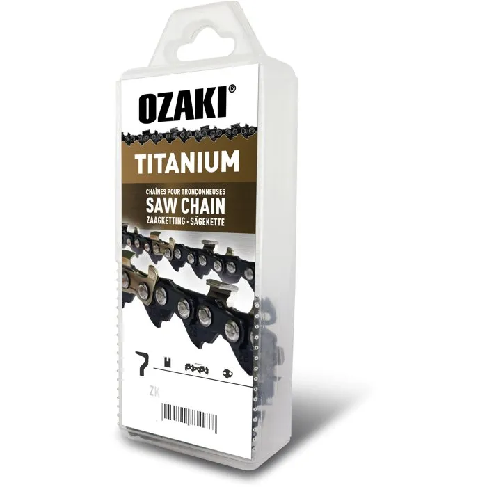 Chaîne Ozaki Semi Carrée,.325.058 (1,5mm) Induction Titane - 78 Entraîneurs