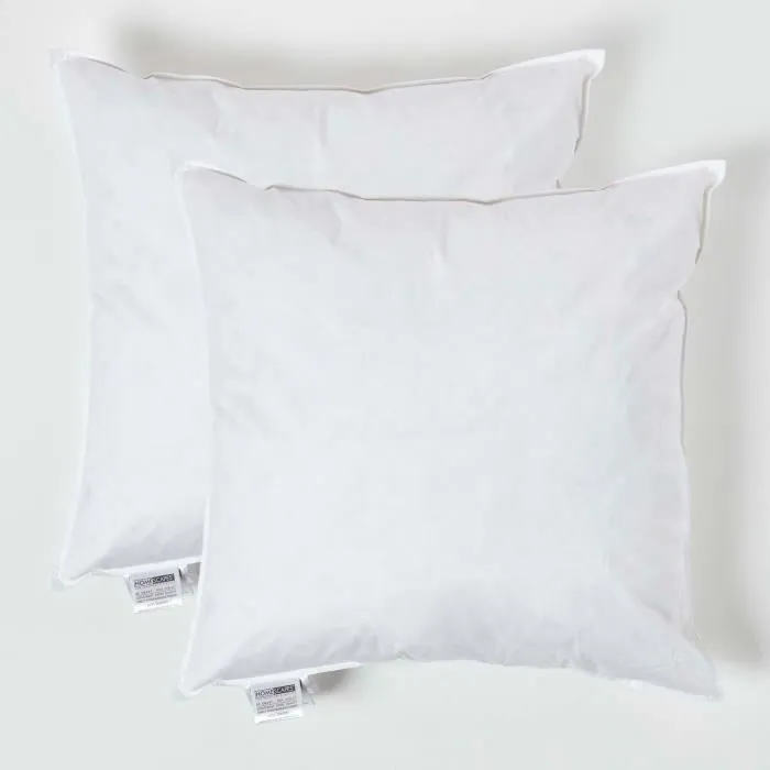 Coussin De Garnissage En Plumes De Canard, 50x50cm Lot De 2 - Homescapes