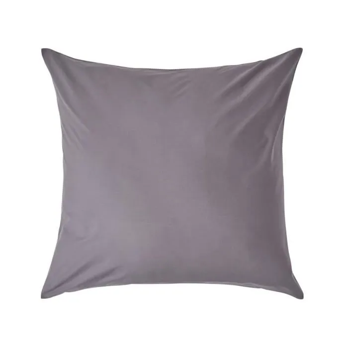 Taie D'oreiller 60x60cm Gris Fonce Coton Égyptien 200tc Homescapes