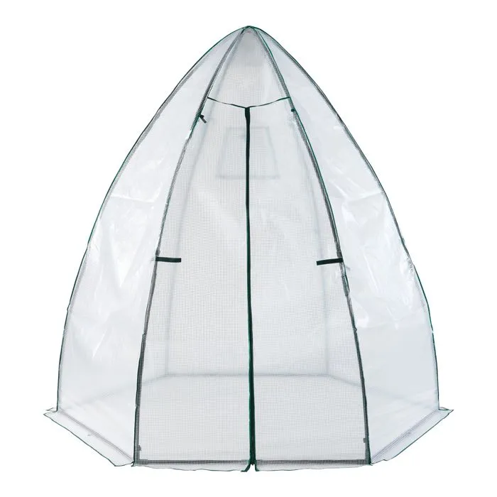 Serre de jardin Hunze 200 x 240 cm blanc vert en.casa