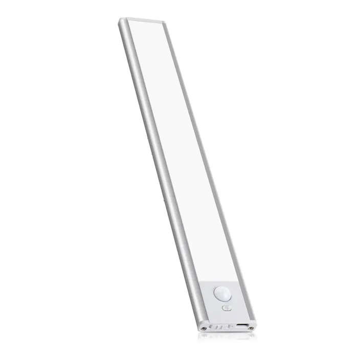 LACTEA XL: Lampe LED rechargeable sous meuble 40 cm, 150 lumens, avec CCT. Argent