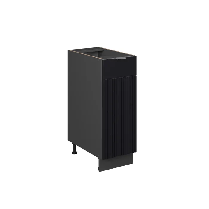 Vicco Meuble de cuisine Noir rayé 30cm sans PT