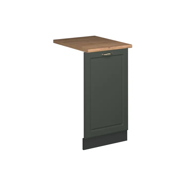 Vicco Façade de lave-vaisselle Vert Or Campagne 45cm, PT Chêne