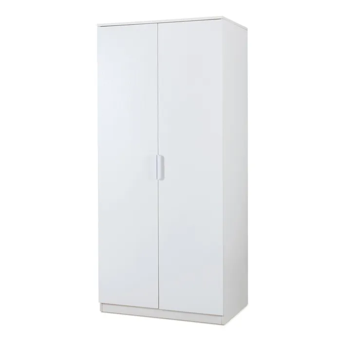 Armoire de chambre Eiselfing avec 1 compartiment 176 x 80 x 52 cm blanc en.casa