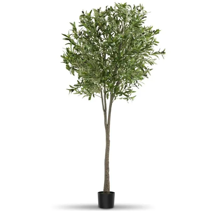 Olivier Artificiel À L'aspect Naturel Très Volumineux Hauteur 210cm