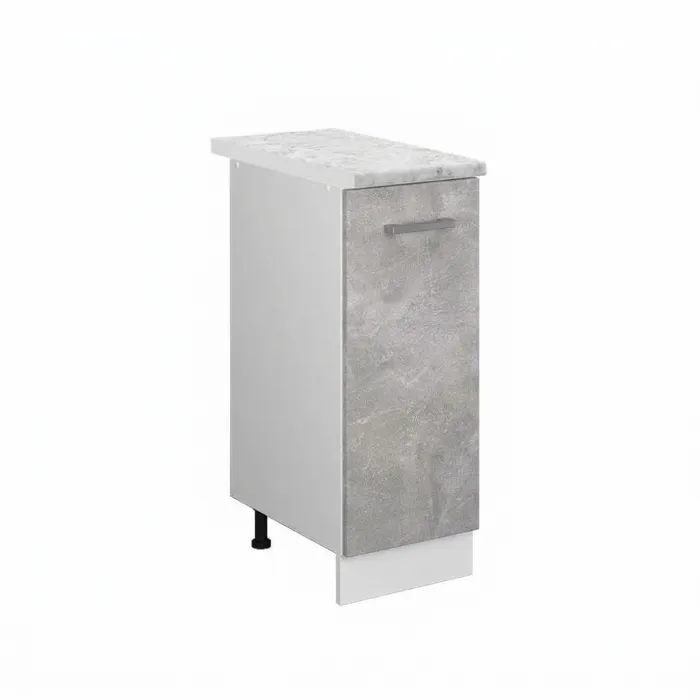 Vicco Meuble de cuisine Béton 30cm, PT Marbre