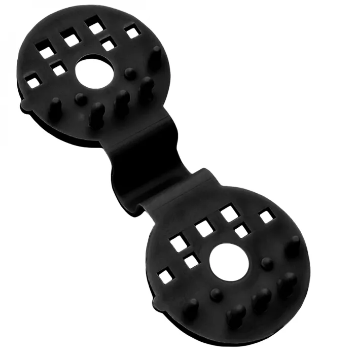 Lot de 100 clips de fixation pour brise vue, bâche ou toile d'ombrage - Noir - Linxor