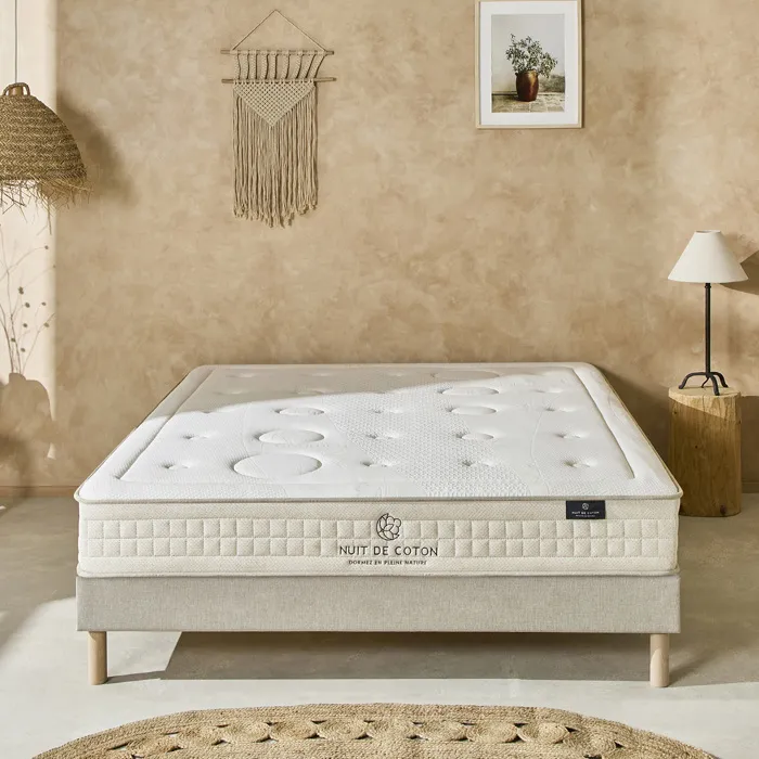 Matelas Prélude 2.0 - Latex 100 % naturel - Souple et respirant - 25 cm - 140x200 cm
