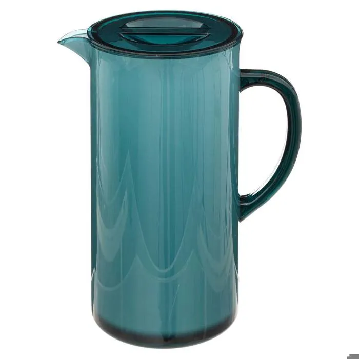 Pichet Avec Couvercle "square" Bleu Pétrole - 5five