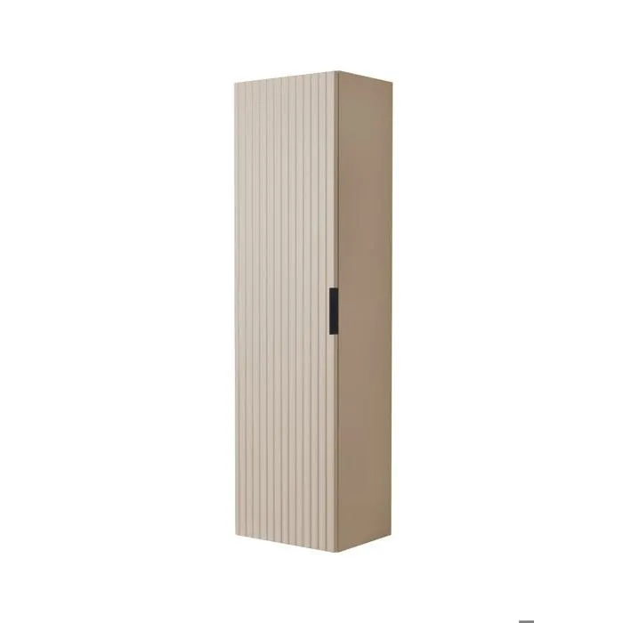 Meuble colonne suspendu de salle de bain FLOW cachemire 35 x 136 cm