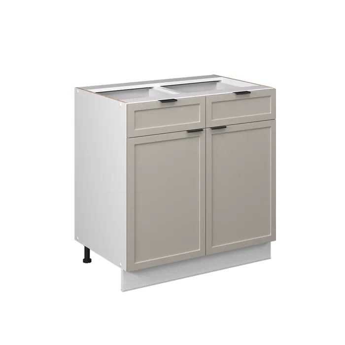 Vicco Meuble cuisine GrisBeige 80cm sans PT