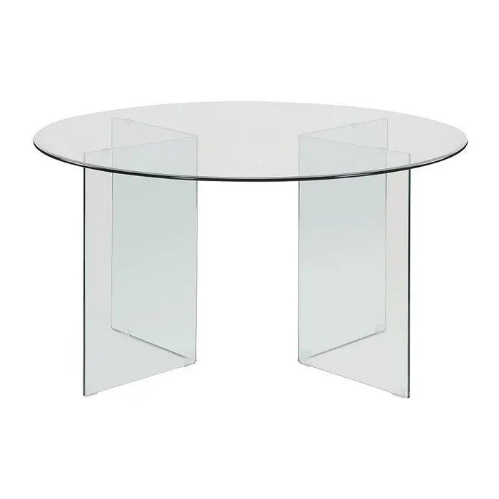 Table à manger en verre trempé - 6 personnes - ADAMO