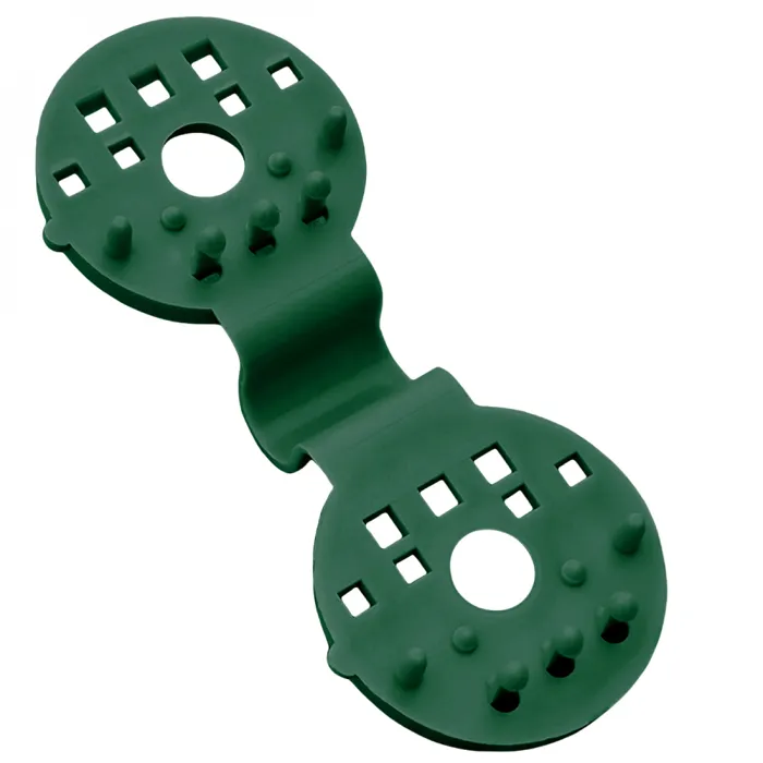 Lot de 50 clips de fixation pour brise vue, bâche ou toile d'ombrage - Vert - Linxor