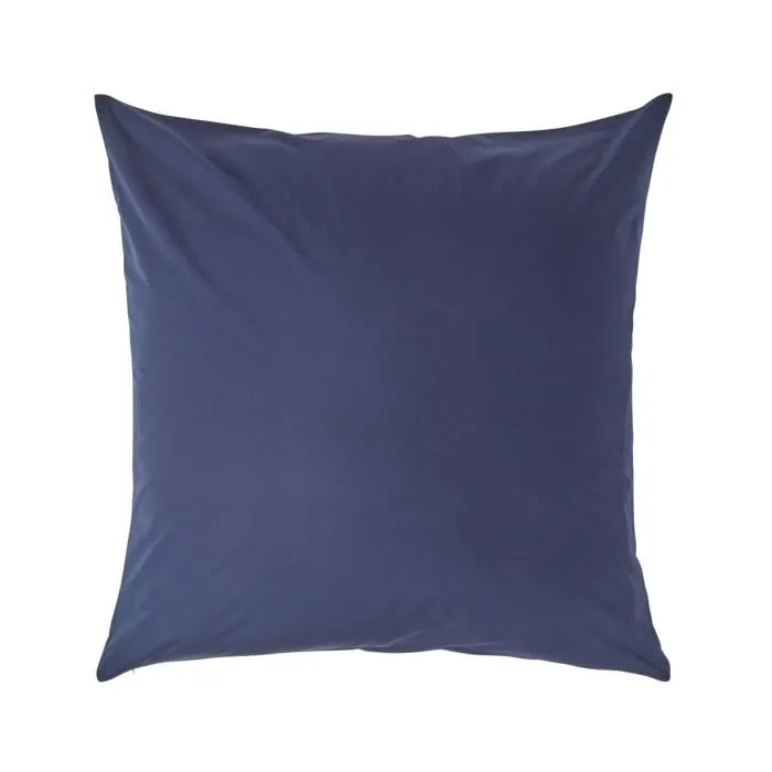 Taie D'oreiller 60x60cm Bleu Marine Coton Égyptien 200tc Homescapes