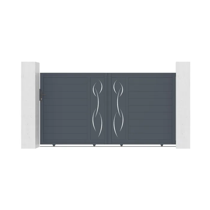 Portail coulissant 3m LIFE H.160cm aluminium gris