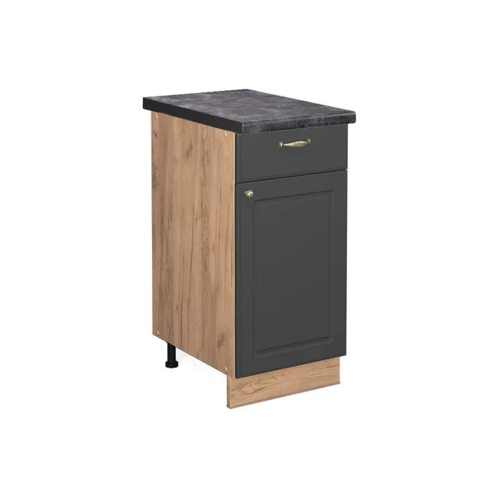 Vicco Meuble cuisine Anthracite-or 40cm, PT Anthracite