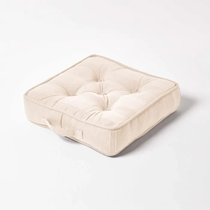Coussin De Sol Naturel Rajput Tissé Main - Homescapes