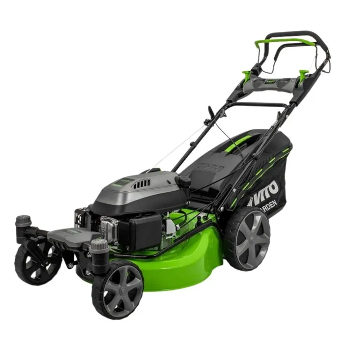 Tondeuse À Gazon 6.5cv Moteur Essence 4t 196cm3 Largeur 508mm Roues Avant Pivotantes