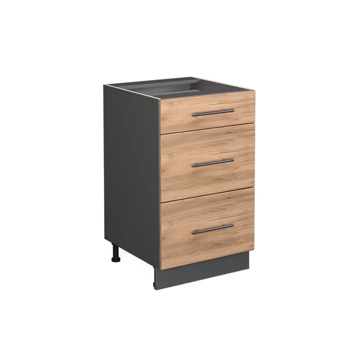 Vicco Meuble cuisine Chêne de force doré 50cm sans PT