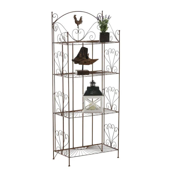 Decoshop26 Étagère pour plantes - Marron