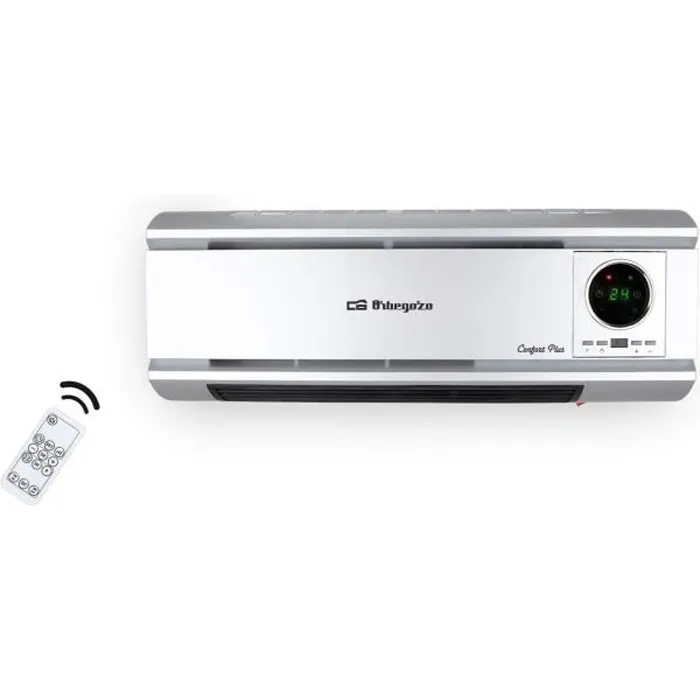 Radiateur electrique rayonnant horizontal H. 21.67 cm Surface jusqua 20 m2 2000 W - orbegozo