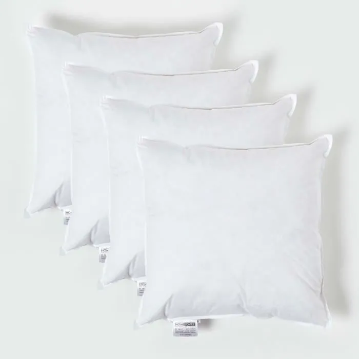 Coussin De Garnissage En Plumes De Canard, 40x40cm Lot De 4 - Homescapes